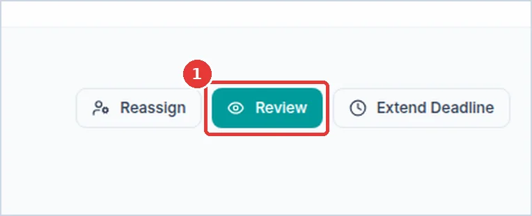 Close-up: the Review button